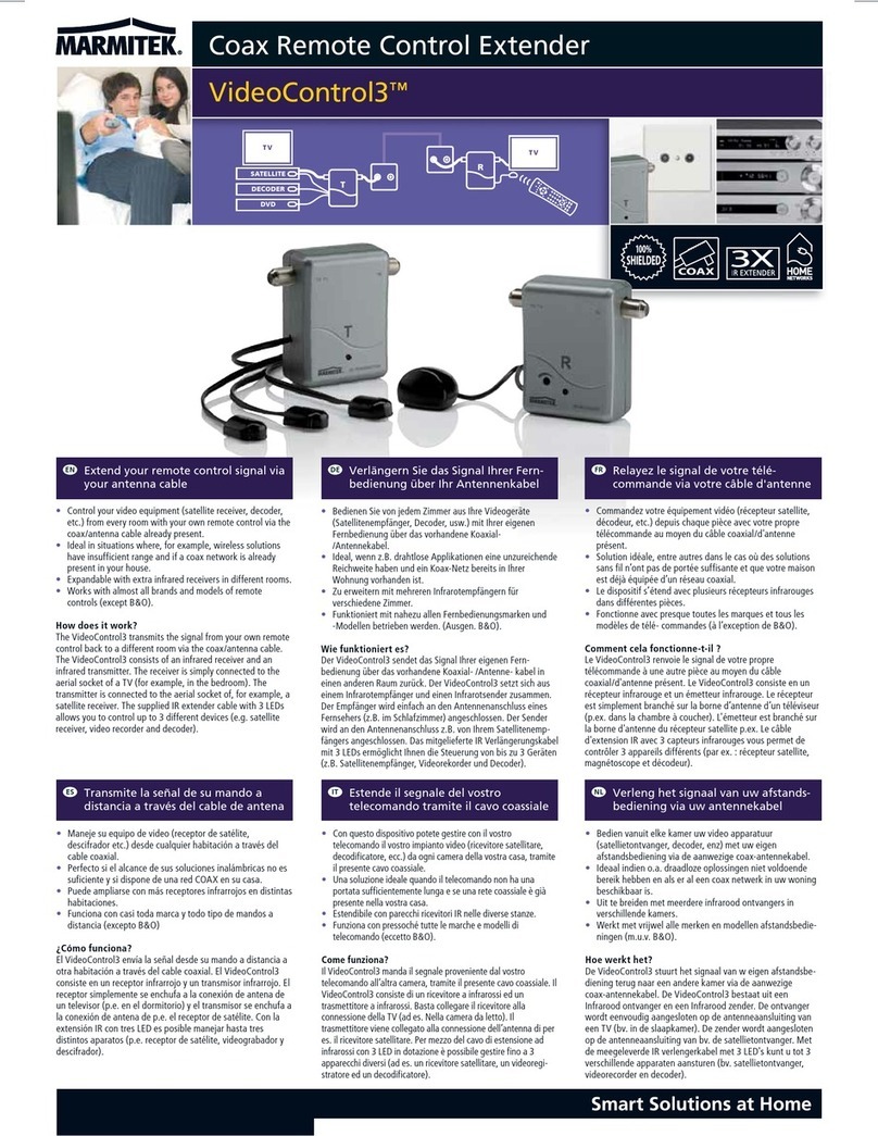 Marmitek VideoControl3 Technical data