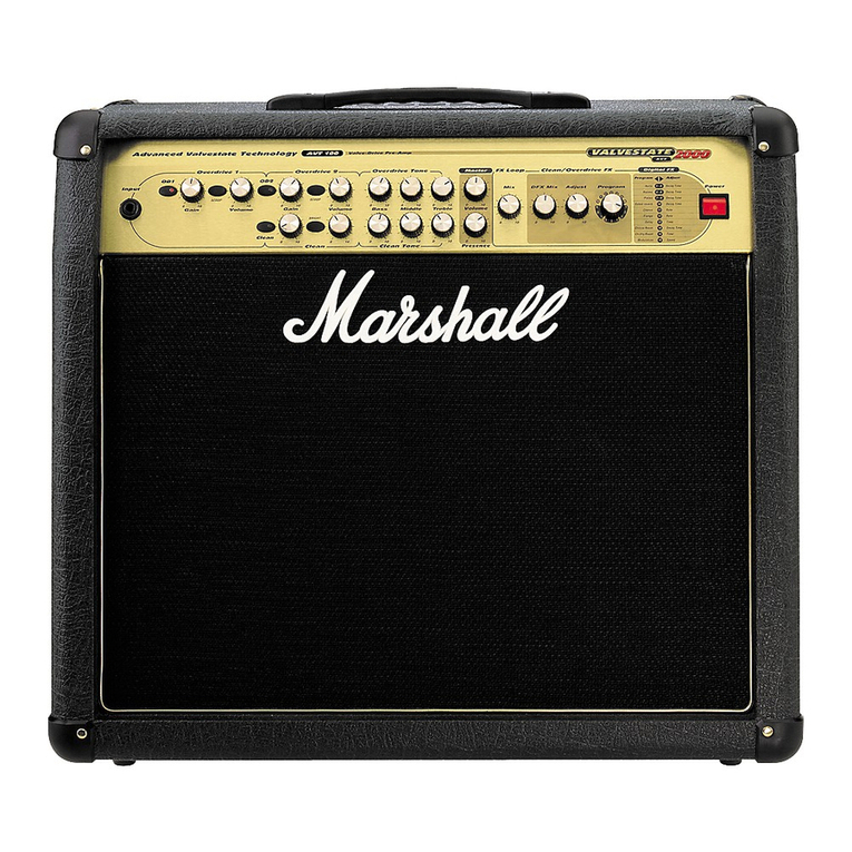 Marshall Amplification VALVESTTE AVT100 User manual