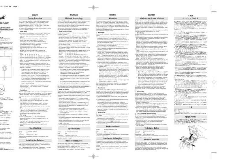 Marshall Amplification MT-1 owner's manual
