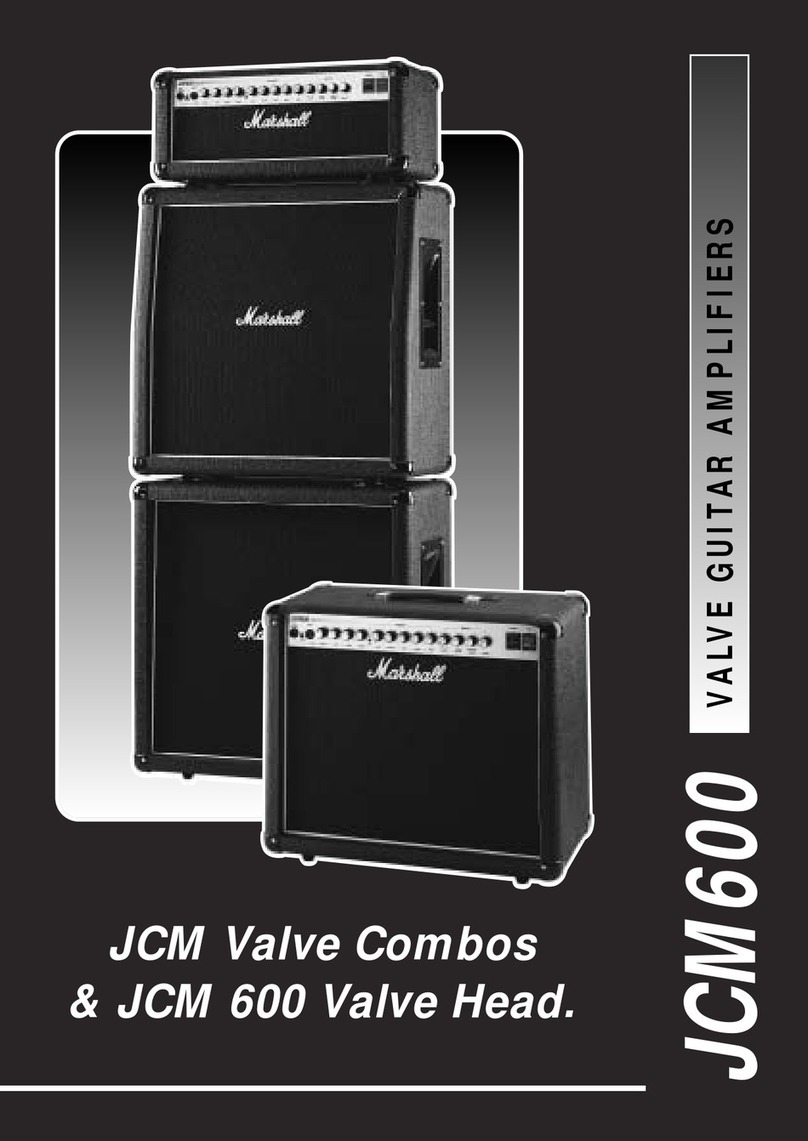 Marshall Amplification JCM600 User manual