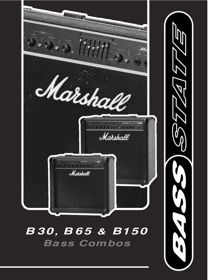 Marshall Amplification BASS STATE B 150 user manual