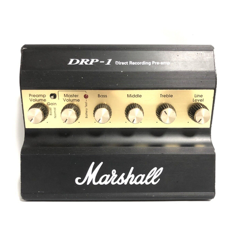 Marshall Amplification DRP-1 instruction manual