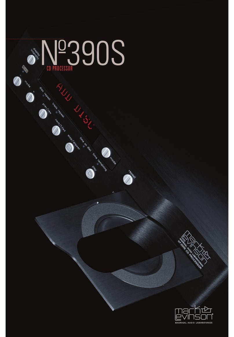 Mark Levinson 390S User manual