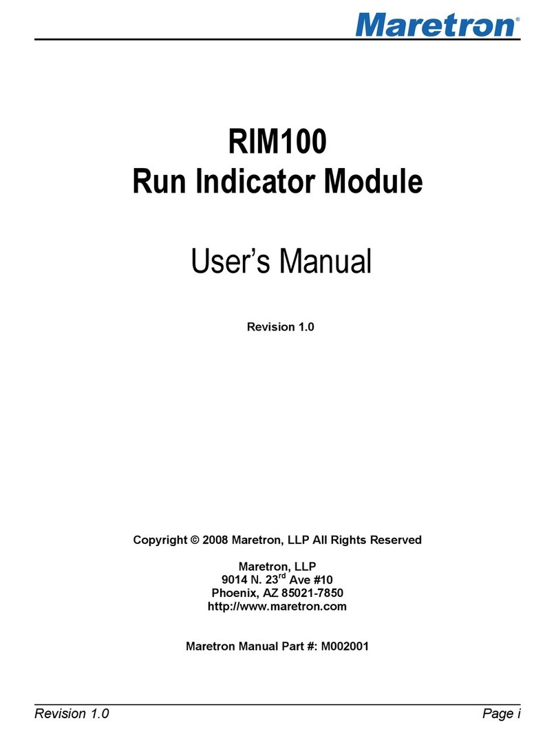 Maretron Run Indicator Module RIM100 user manual