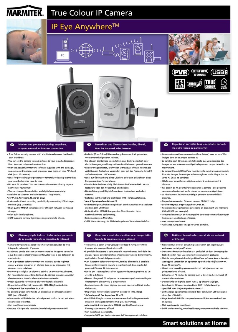 Marmitek IP EYE ANYWHERE 10 Specification sheet