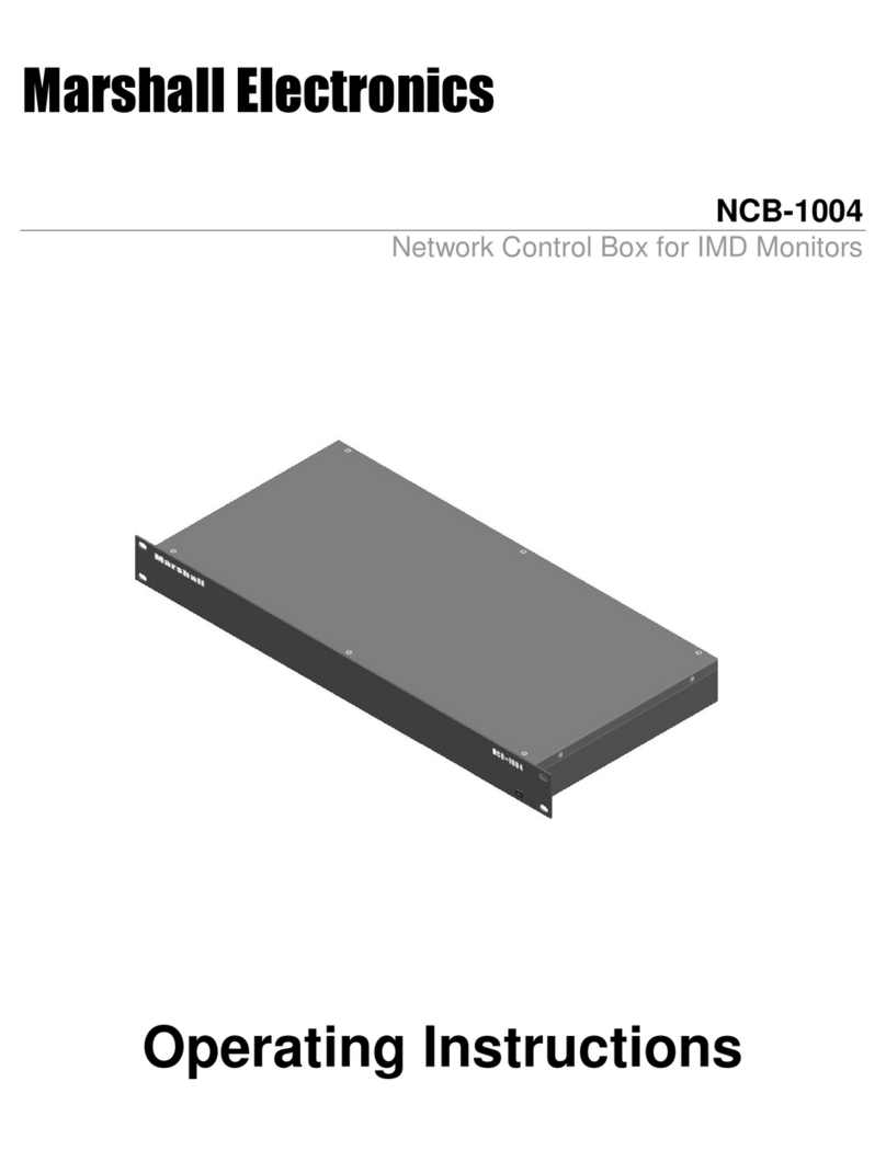 Marshall Electronics Network Control Box for IMD Monitors... operating instructions