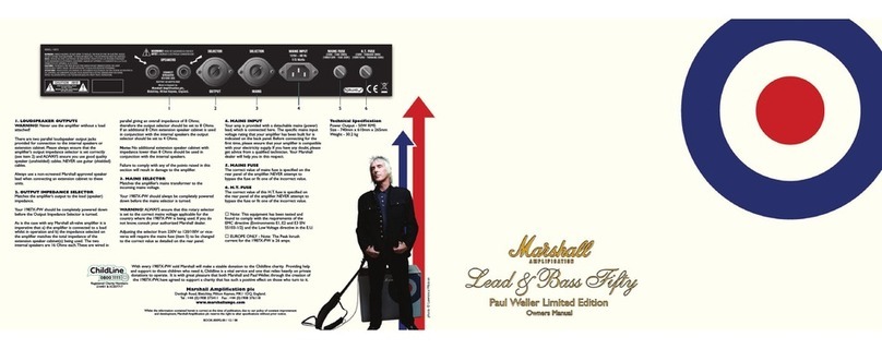 Marshall Amplification 1987X-PW User manual