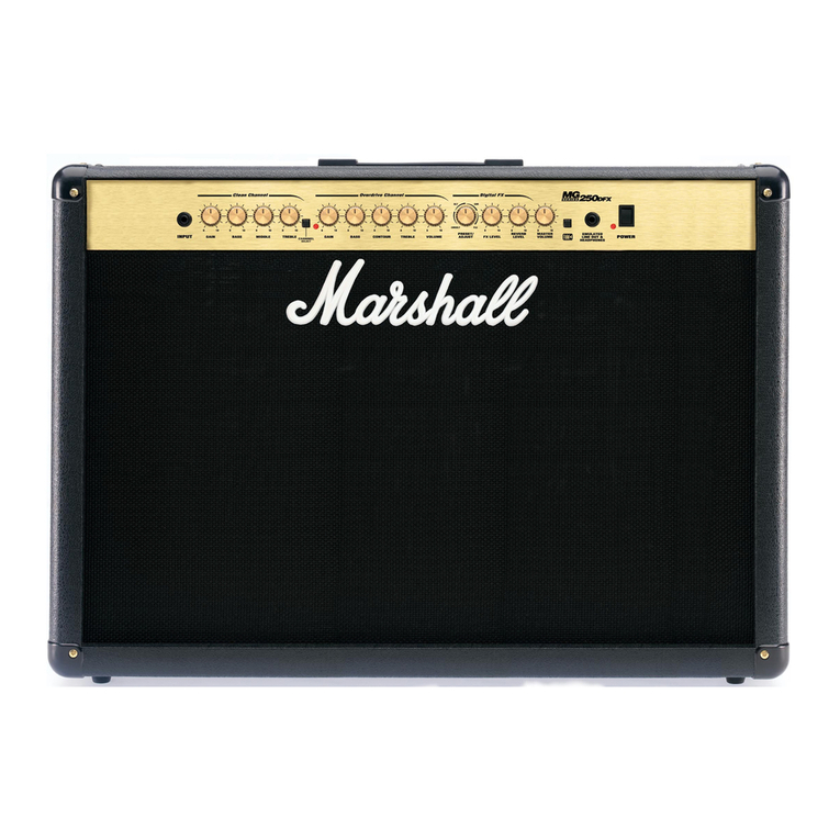 Marshall Amplification MG250DFX owner's manual