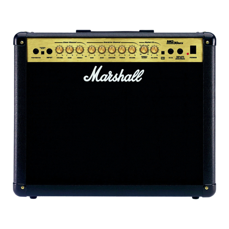 Marshall Amplification MG30DFX owner's manual