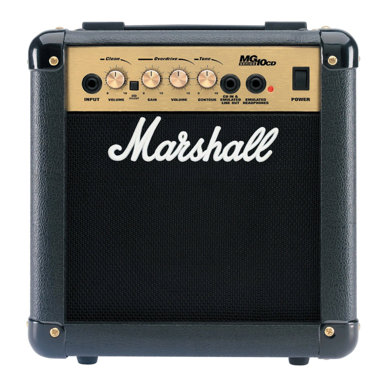 Marshall Amplification MG10CD owner's manual