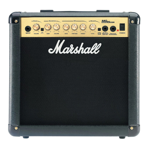 Marshall Amplification MG SERIES User manual