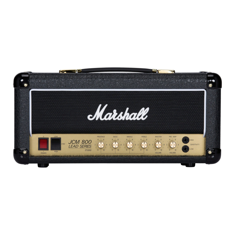 Marshall Amplification JCM800 User manual