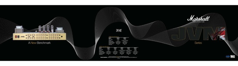 Marshall Amplification JVM410H HEAD User manual Marshall Amplification JVM410H HEAD User manual