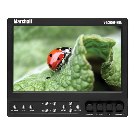 Marshall Electronics V-LCD70P-HDA User manual