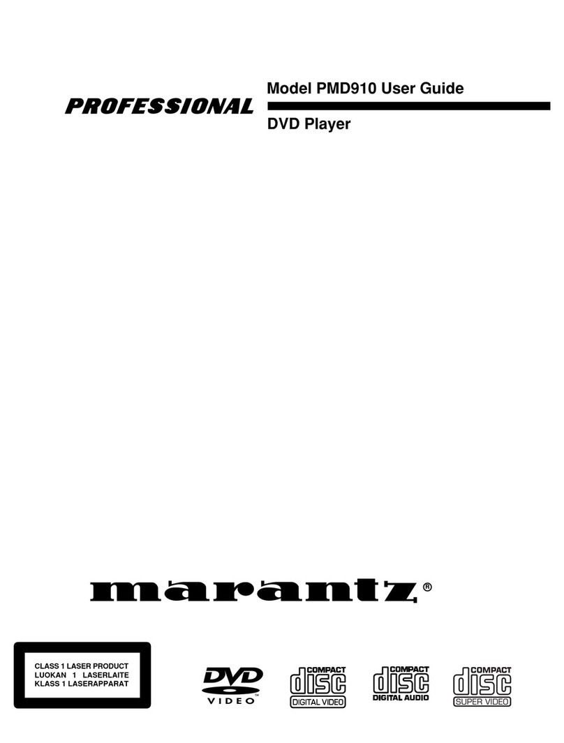 Marantz PMD910 User manual