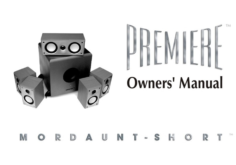 Mordaunt Short Premiere MS308 owner's manual