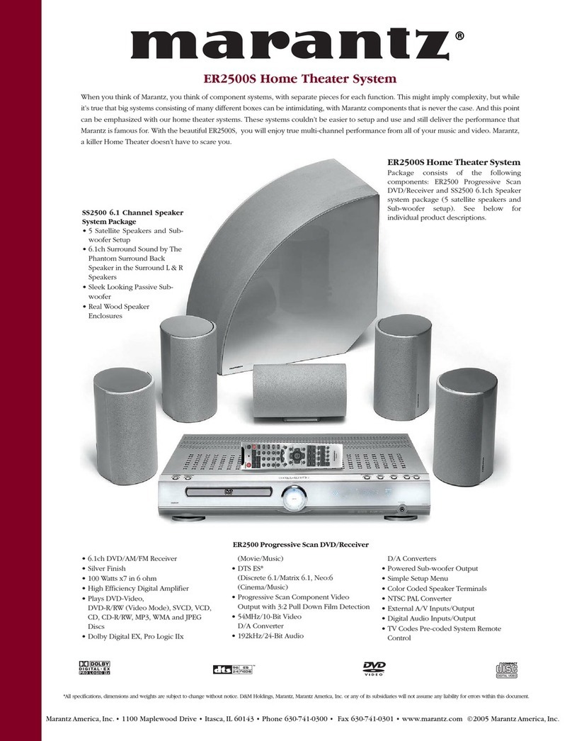 Marantz ER2500S Specifications