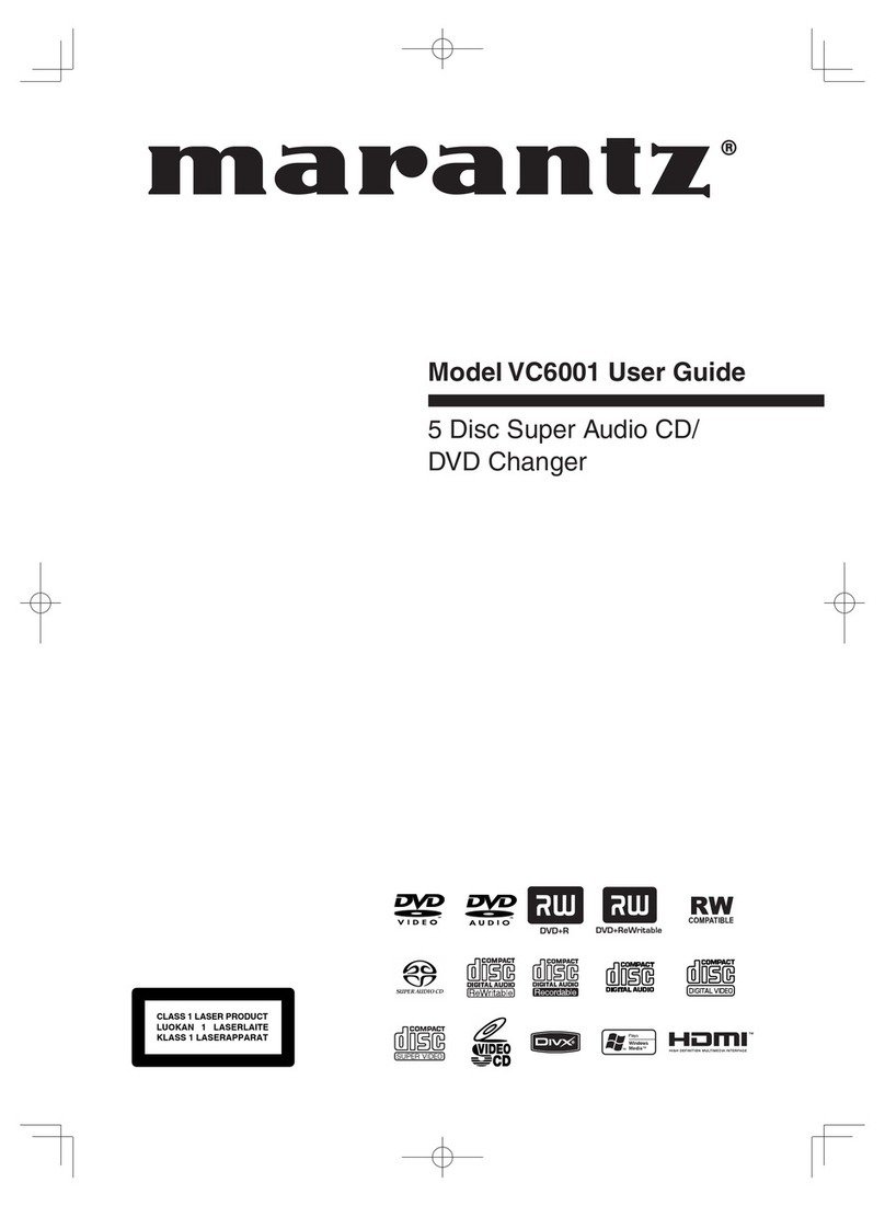 Marantz VC6001 User manual