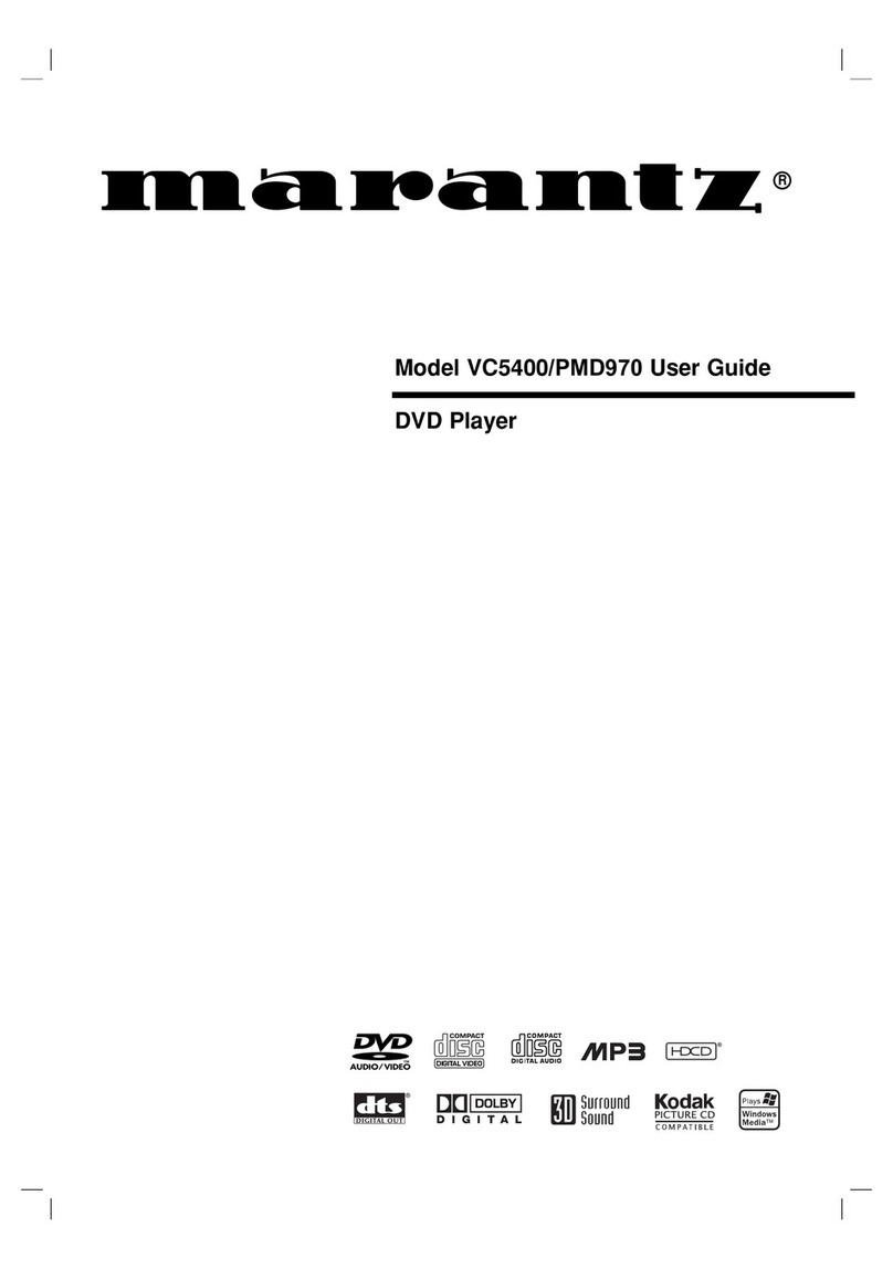 Marantz VC5400/PMD970 User manual