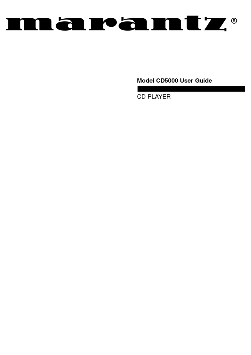 Marantz CD-5000 User manual