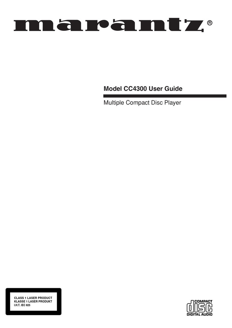 Marantz CC4300N User manual Marantz CC4300N User manual