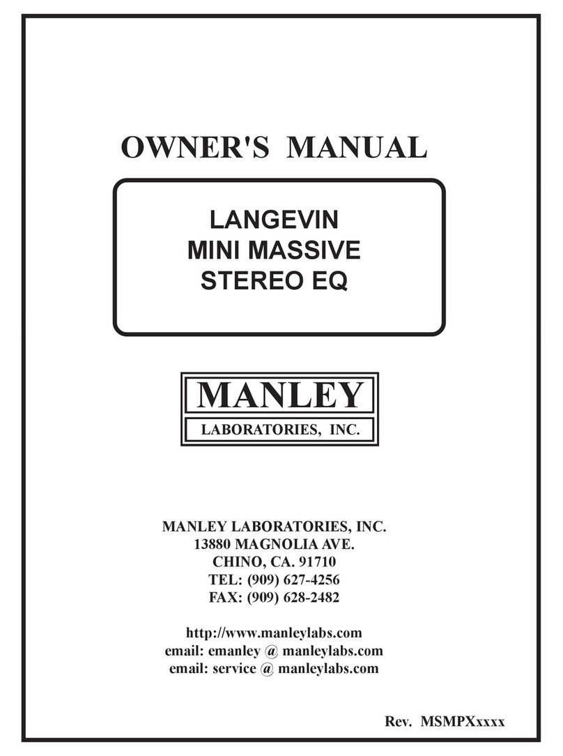 Manley STEREO EQ User manual