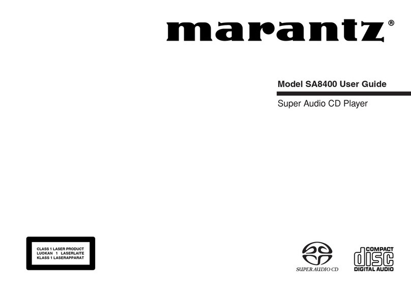 Marantz SA8400 User manual