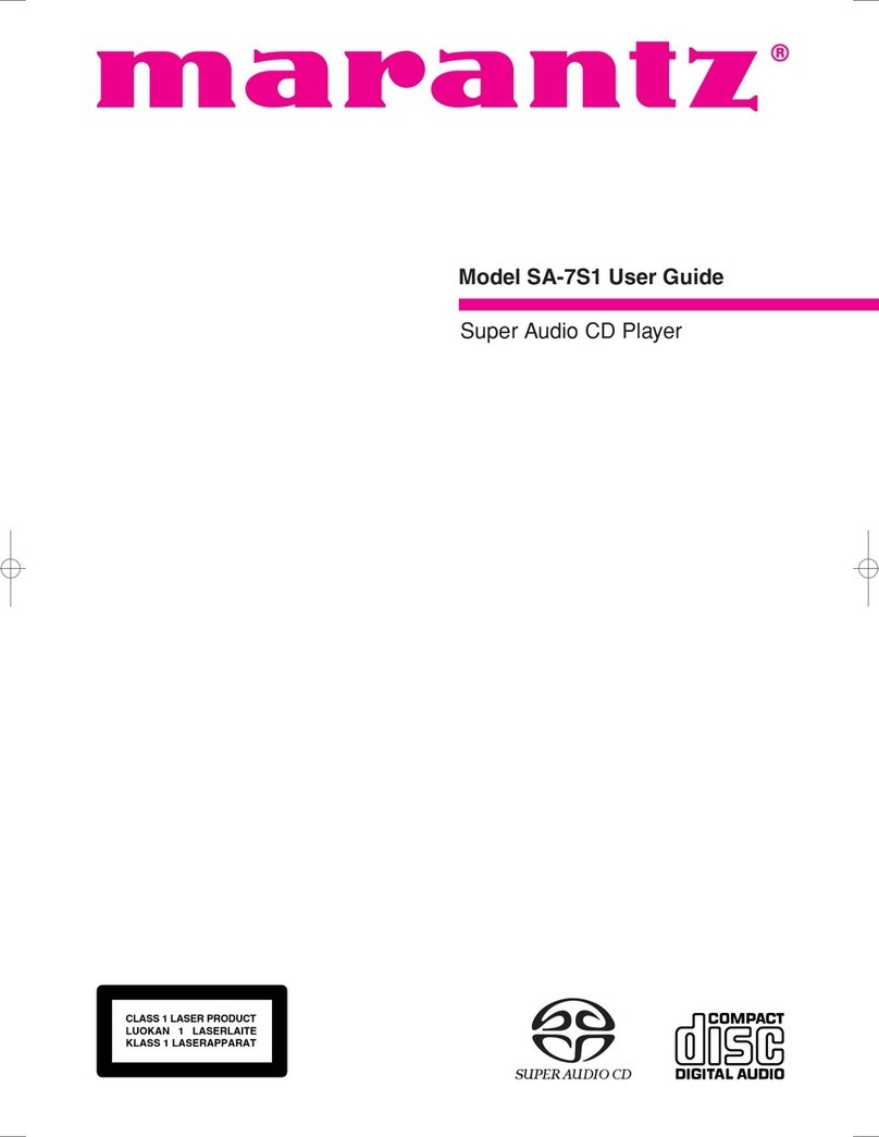 Marantz SA-7S1 User manual