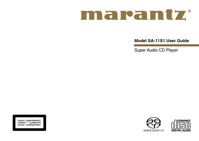 Marantz SA-11S1 User manual
