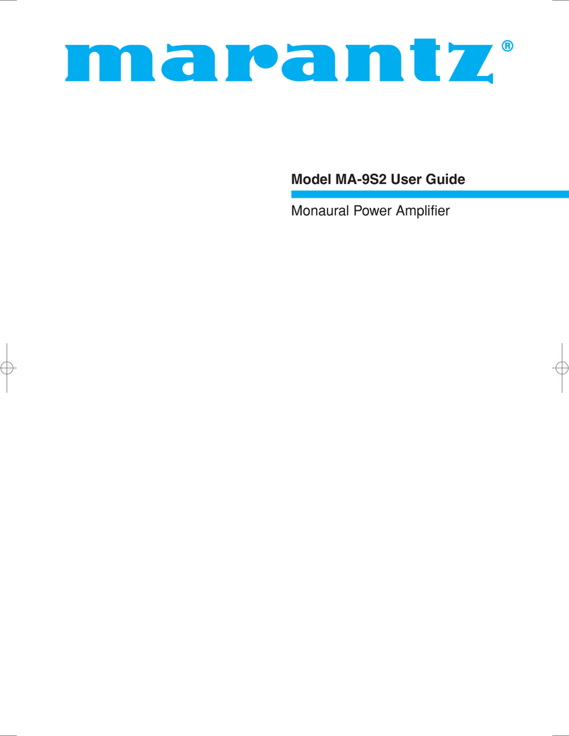 Marantz MA-9S2 User manual