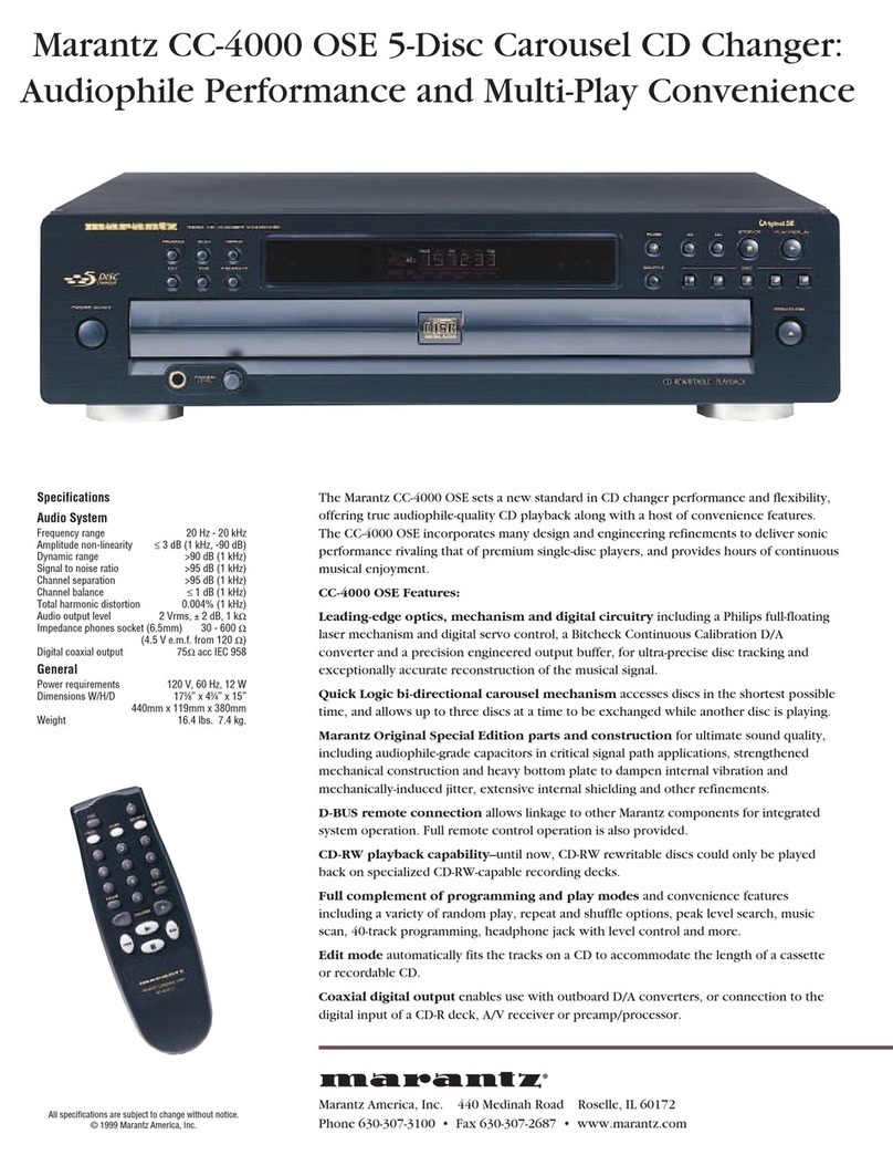 Marantz CC-4000 OSE User manual