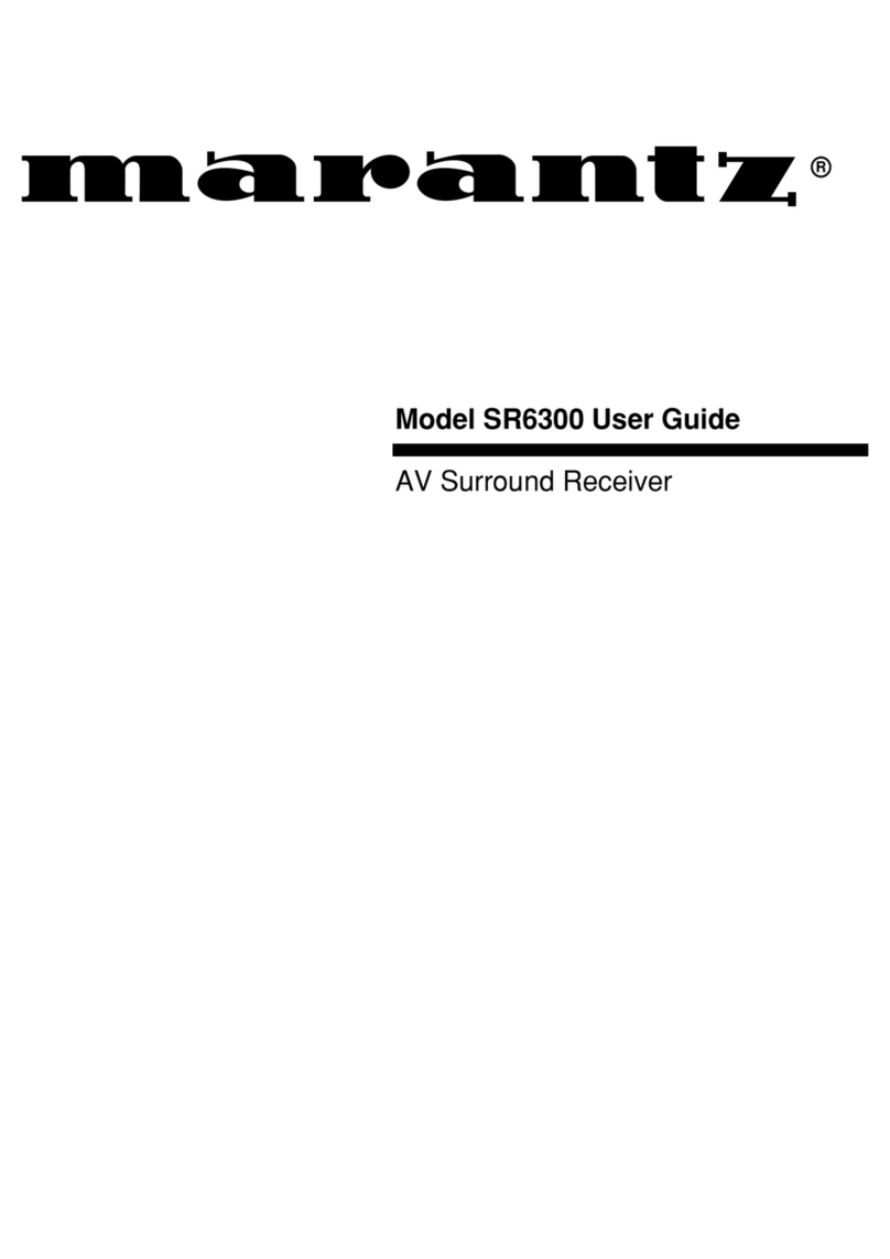 Marantz SR6300 User manual