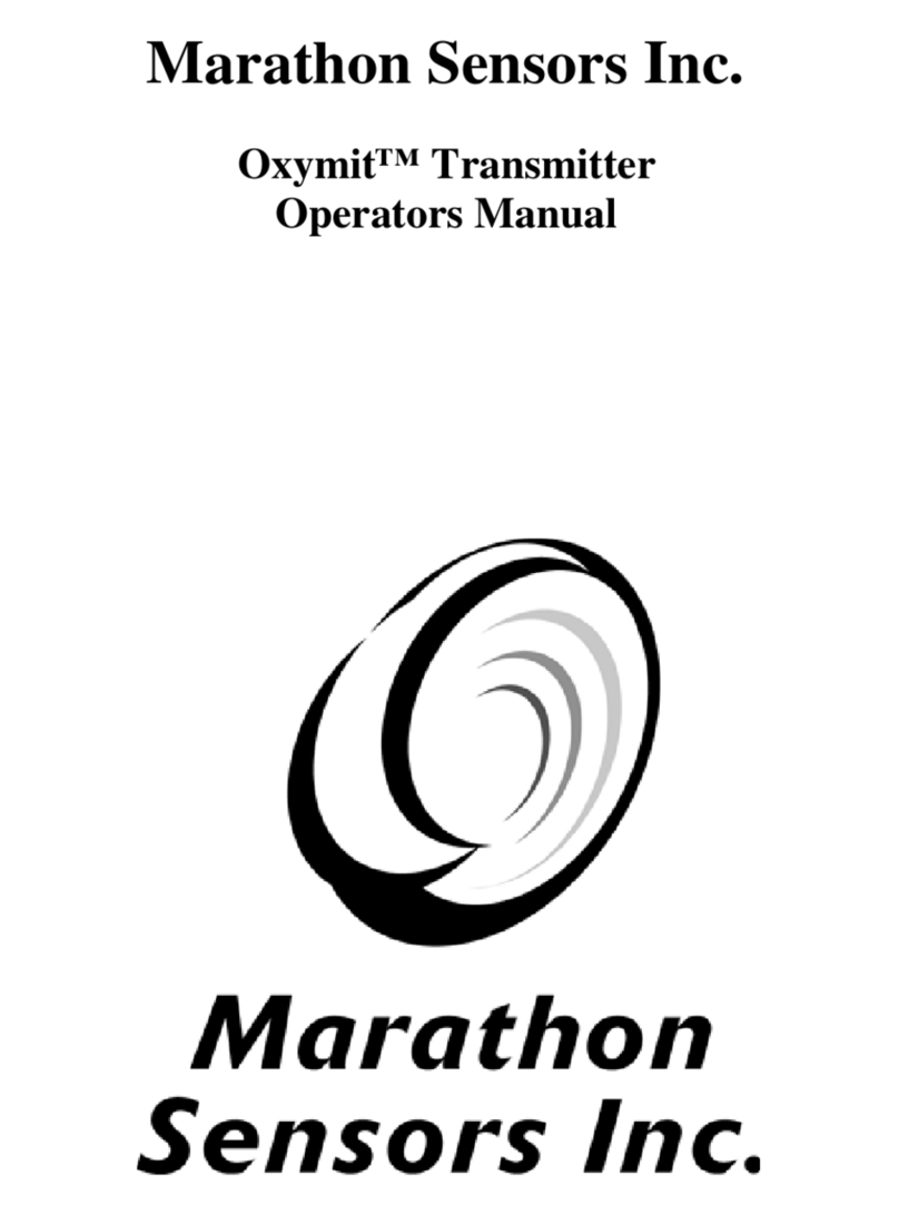 Marathon OXYMITH TRANSMITTER F200060 Operator's manual