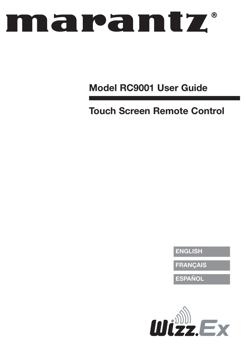 Marantz RC9001 User manual