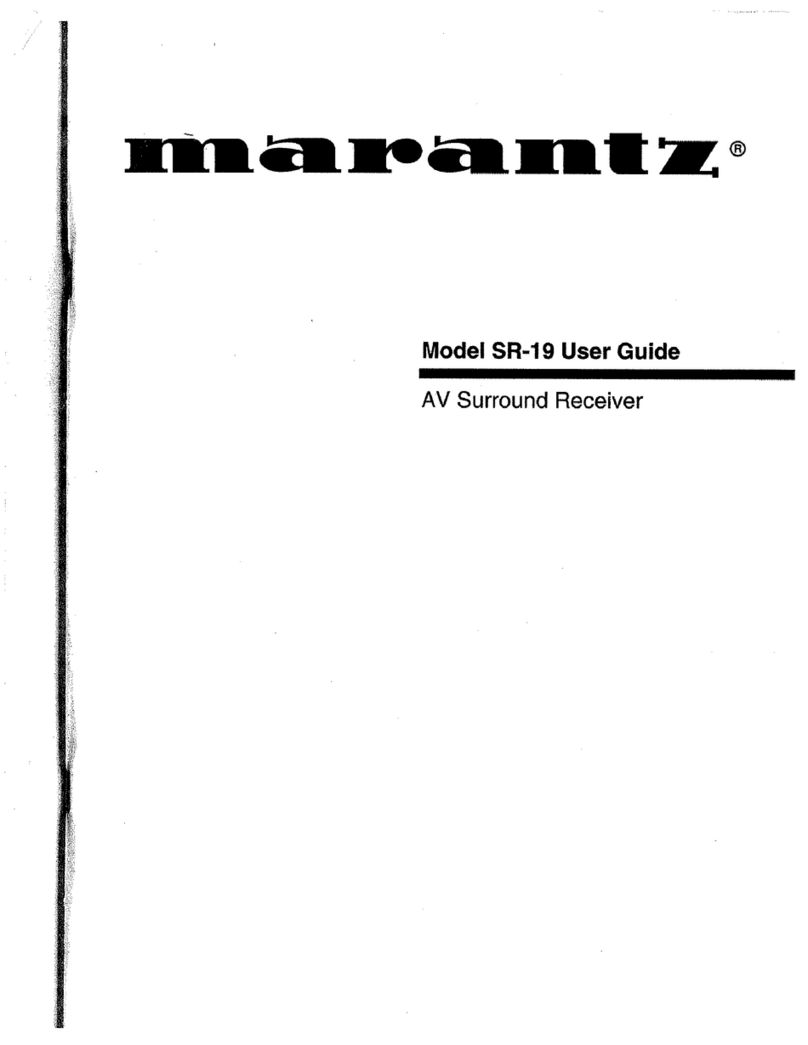 Marantz SR-19 User manual