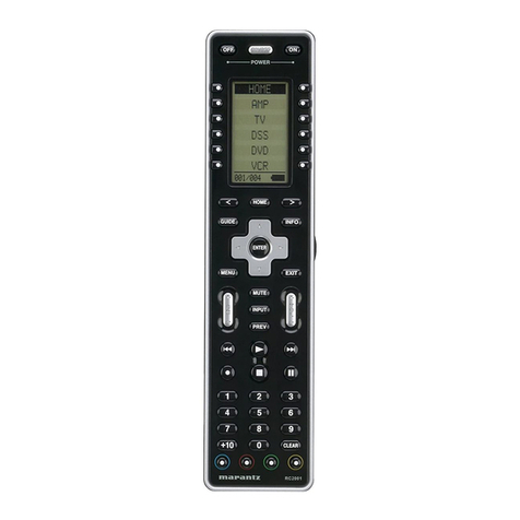 Marantz RC2001 User manual