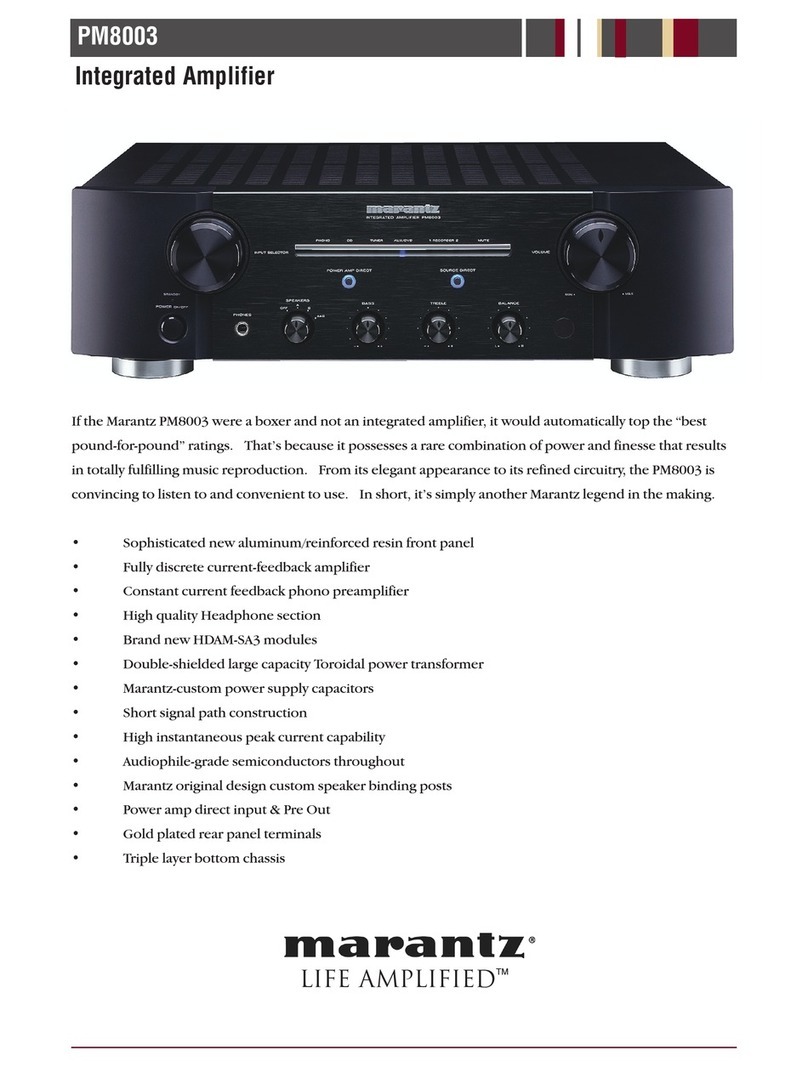 Marantz PM8003 User manual