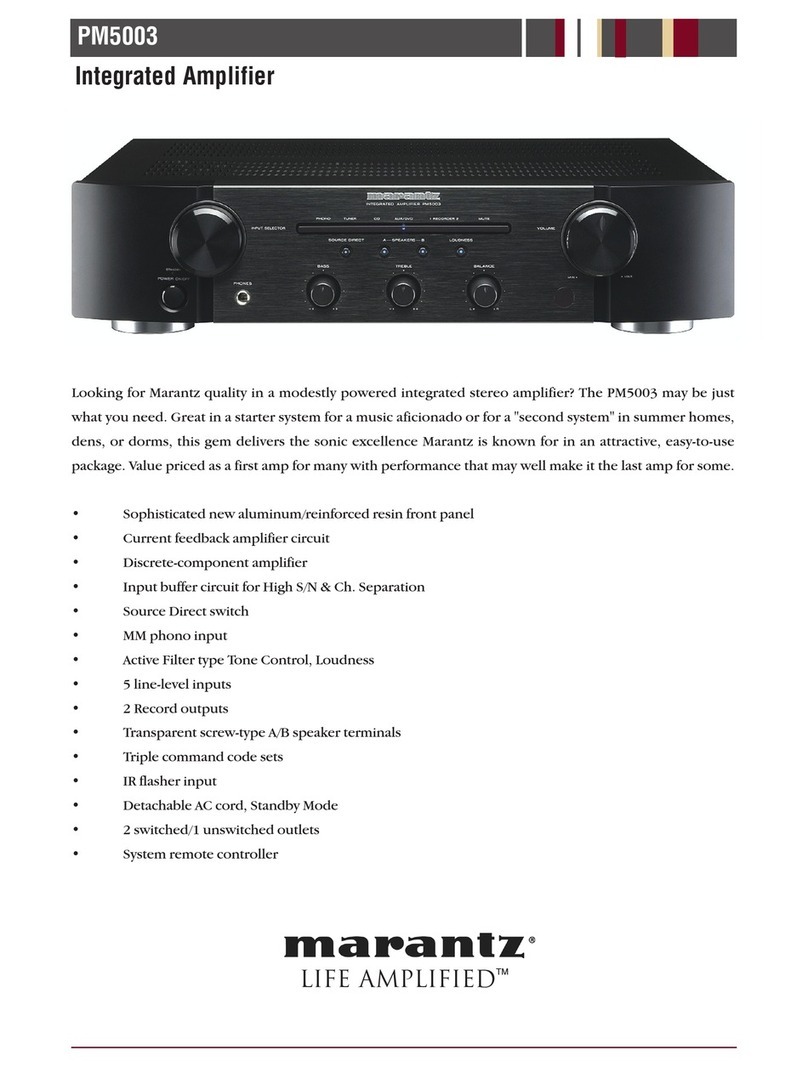 Marantz PM5003 User manual