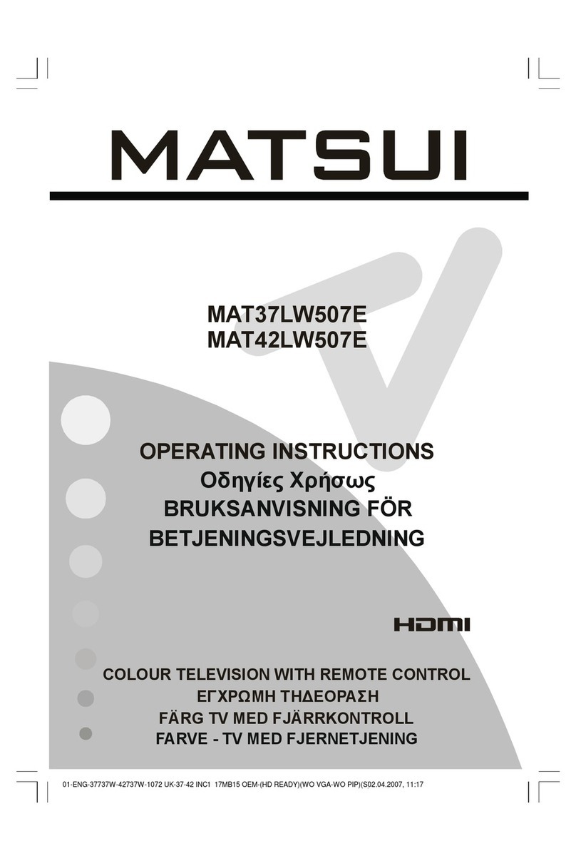 Matsui MAT37LW507E operating instructions