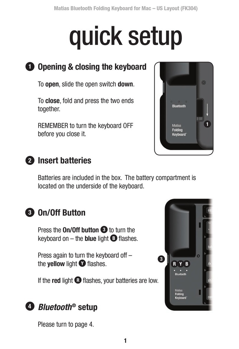 Matias FK304 Specification sheet Matias FK304 Specification sheet
