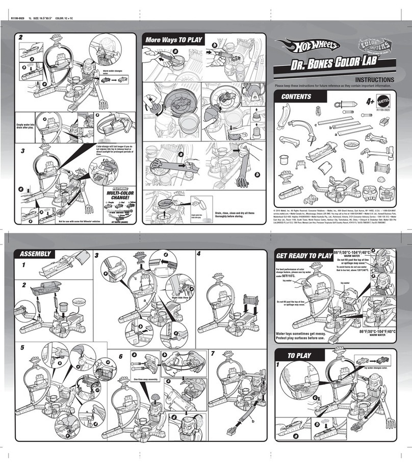 Hot Wheels DR. BONES COLOR LAB R1199-0920 User manual Hot Wheels DR. BONES COLOR LAB R1199-0920 User manual