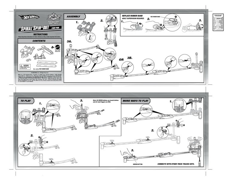 Hot Wheels SPIRAL SPIN-OUT M2606-0920 instructions