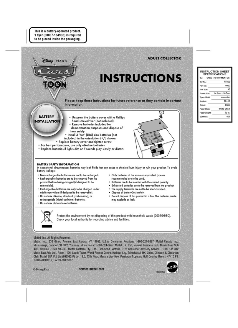 Mattel R5302-0920 instructions
