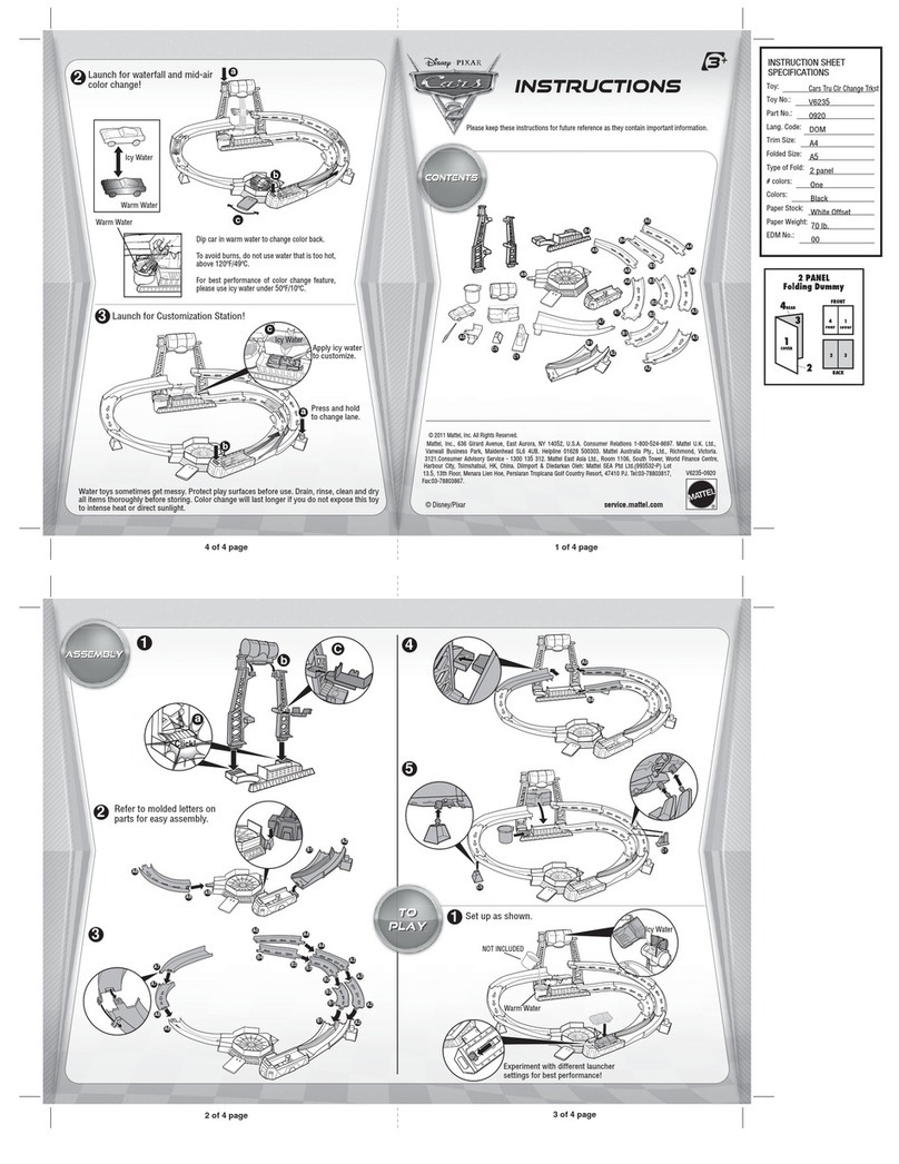 Mattel CARS 2 V6235 User manual