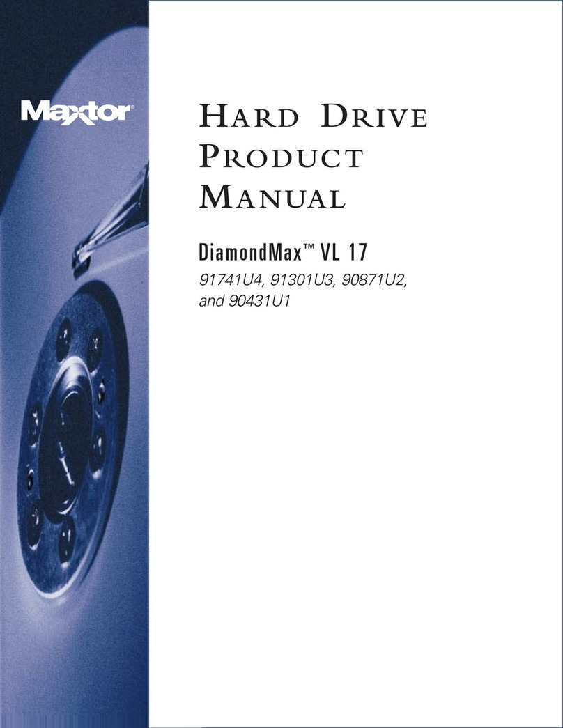 Maxtor DiamondMax VL 17 User manual