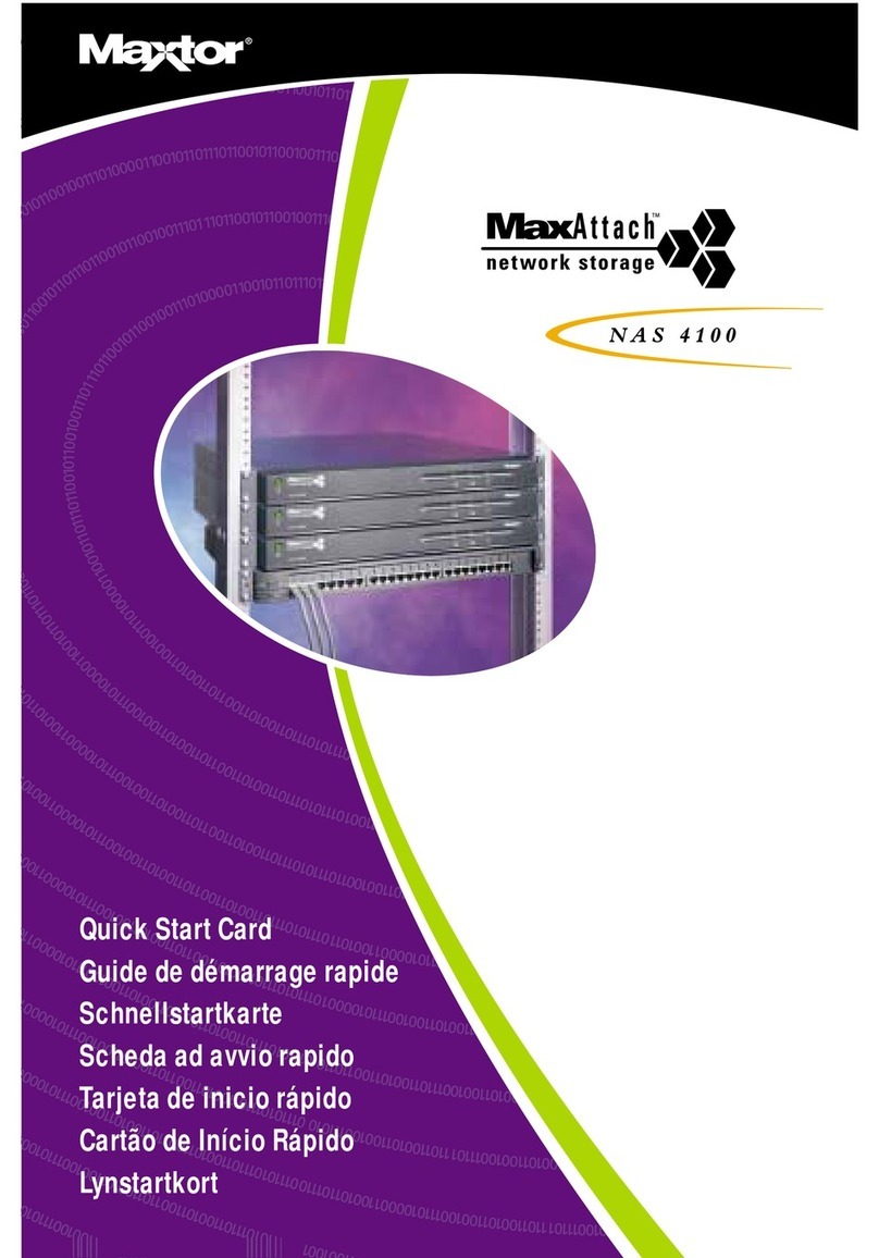 Maxtor MaxAttach NAS 4100 Technical manual