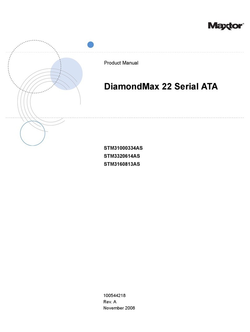 Maxtor DIAMONDMAX 22 STM31000334AS User manual