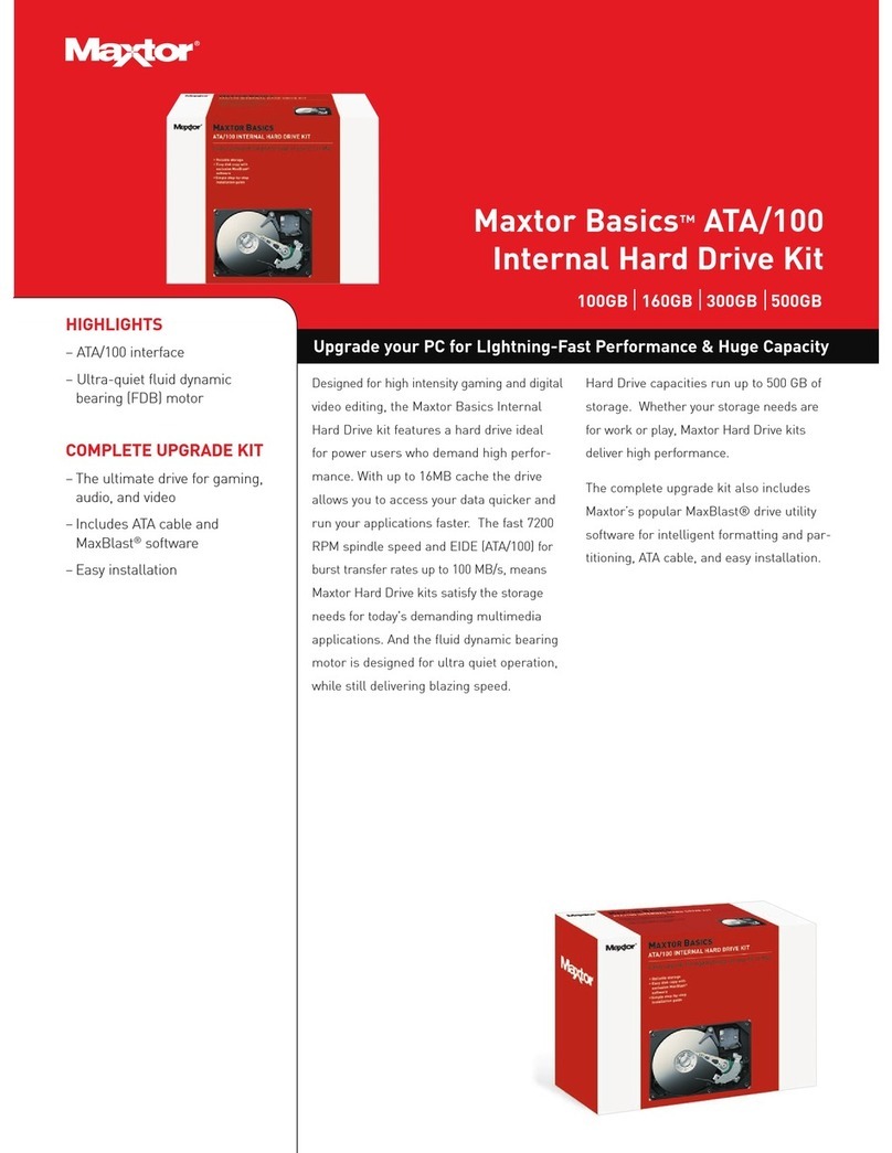 Maxtor Basics ATA/100 datasheet