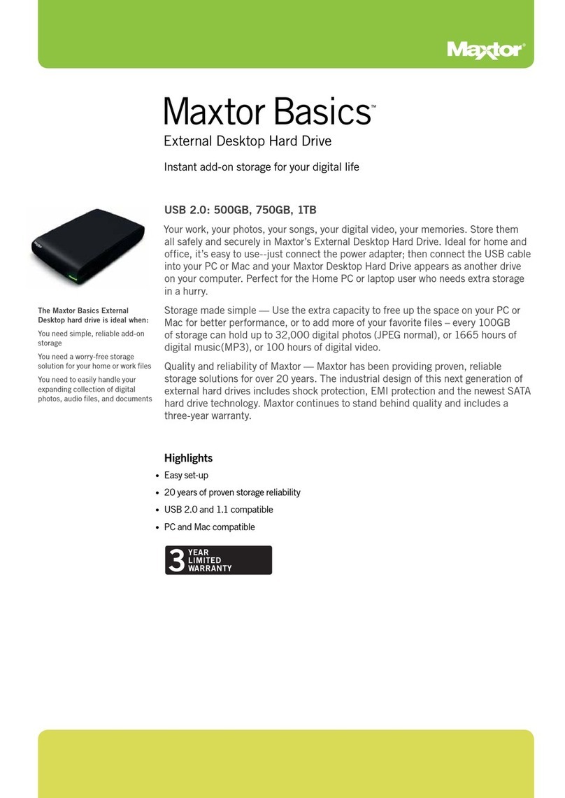 Maxtor Basics STM302503EHM301-RK datasheet
