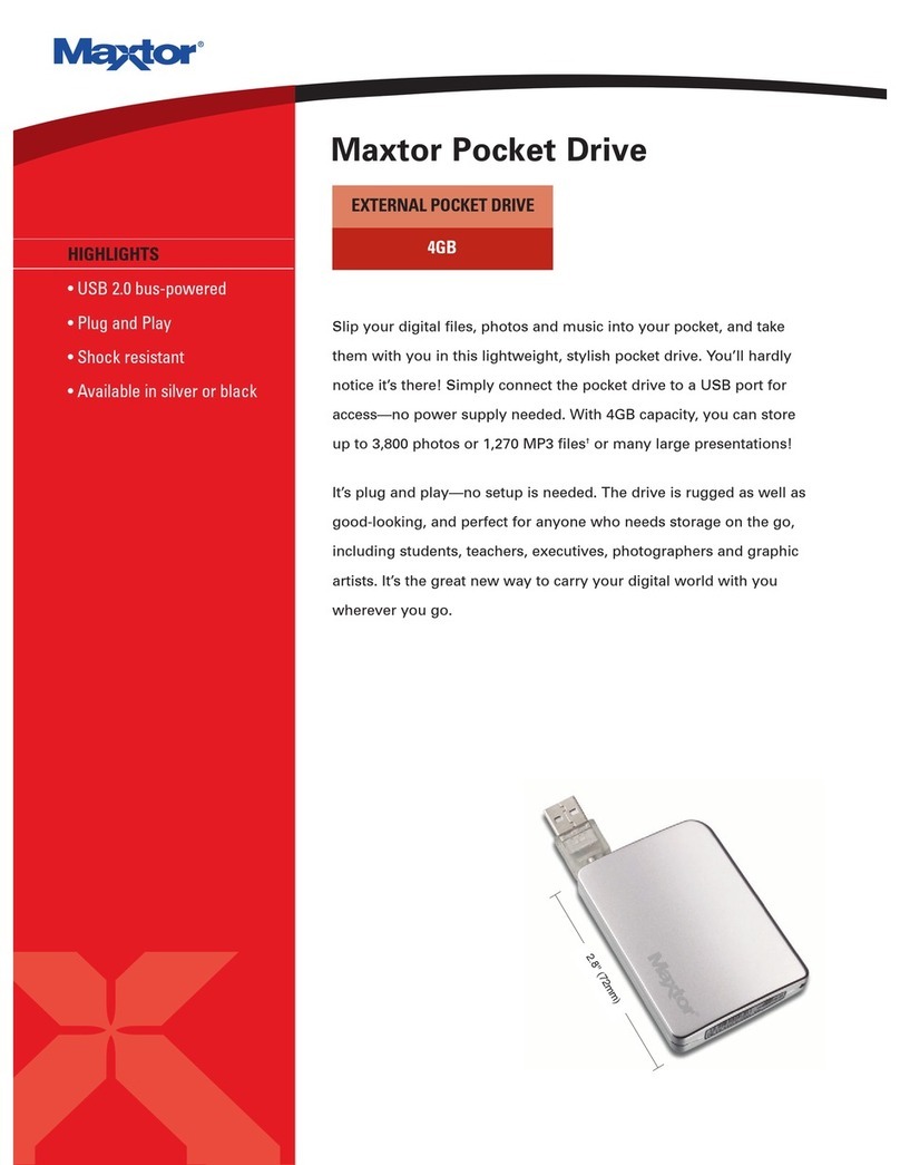 Maxtor Pocket Drive brochure